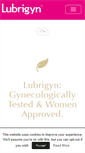 Mobile Screenshot of lubrigynusa.com